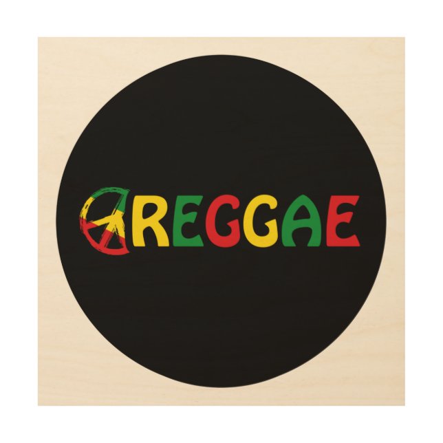 Reggae Music Wood Wall Art (Front)