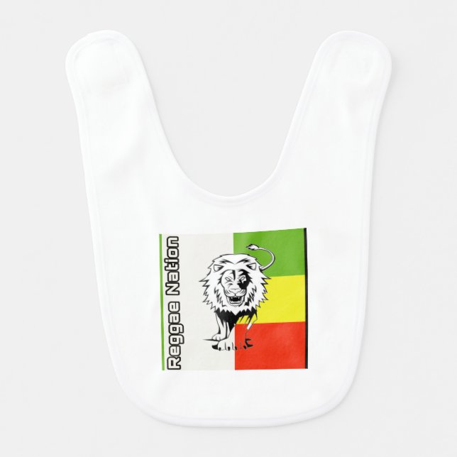 Reggae Nation Baby Bib (Front)
