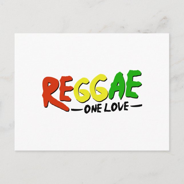 Reggae One Love Postcard (Front)