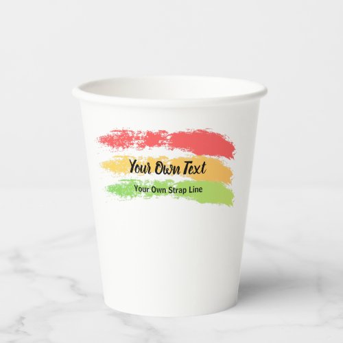 Reggae Paper Cup With Your Own Text