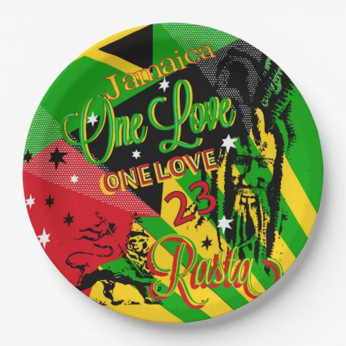 Reggae Party Paper Plate