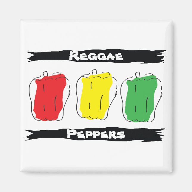 Reggae Peppers Magnet (Front)