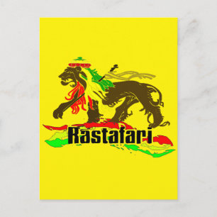 Reggae Rasta Iron, Lion, Zion 2 Postcard