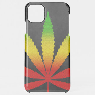 Reggae Rasta Leaf Rastafarian Colors Cool Clearly iPhone 11 Pro Max Case