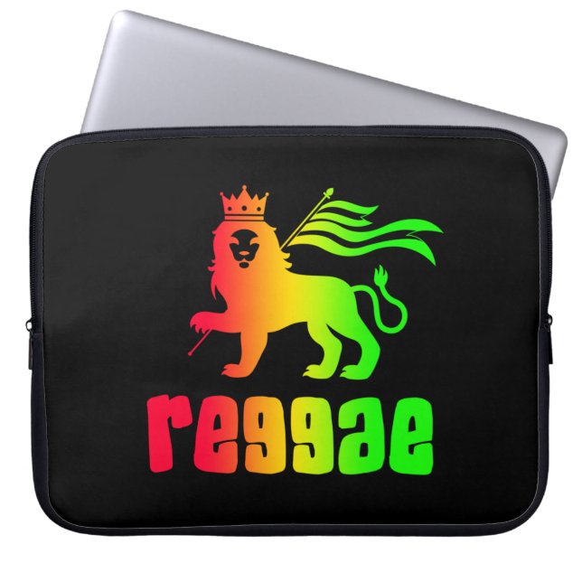 Reggae Rasta Lion  Laptop Sleeve (Front)