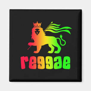 Reggae Rasta Lion  Magnet