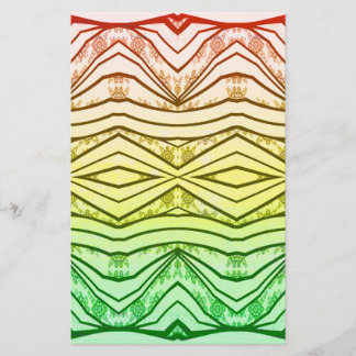 Reggae Rasta Music Tribal Print Beauty Stationery