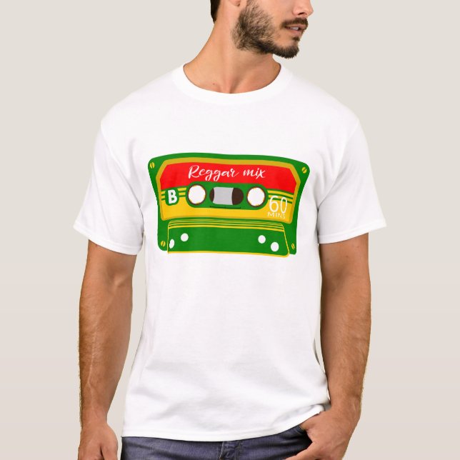 Reggae Rastafarian Colors Mix tape T-Shirt (Front)