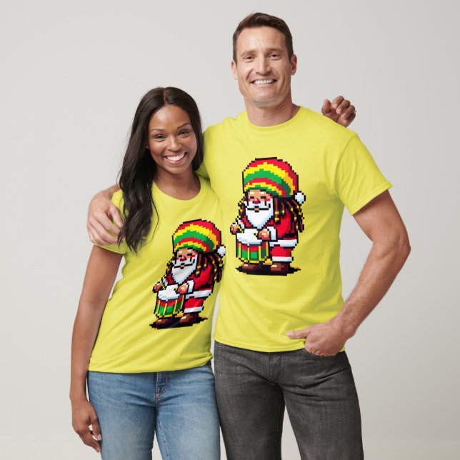 Reggae Rhythms with Santa - Christmas Beat T-Shirt (Unisex)
