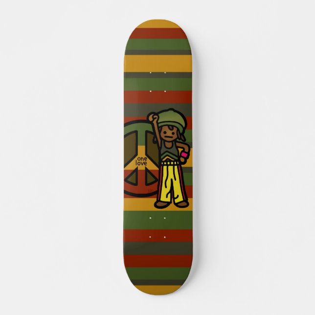 reggae ride. skateboard deck (Front)