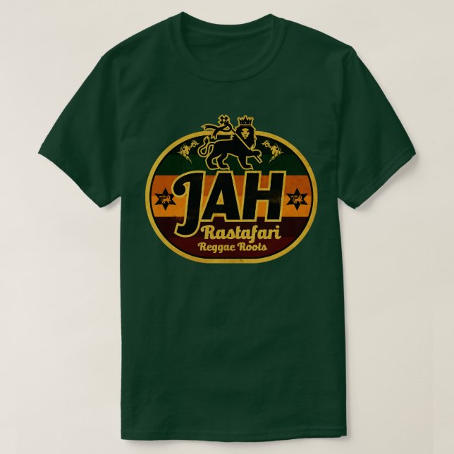 Reggae Roots Rasta Label T-Shirt (Design Front)