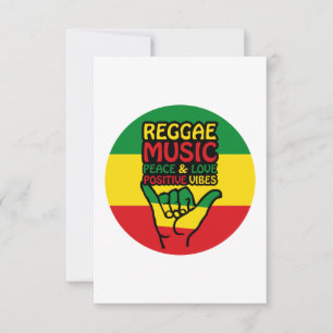 Reggae Shaka Hand with positive quotes Card