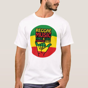 Reggae Shaka Hand with positive quotes T-Shirt