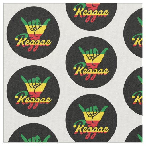 Reggae Shaka Hands with reggae colors Fabric