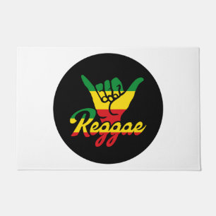 Reggae Shaka Hands with reggae Doormat