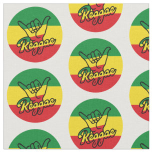 Reggae Shaka Hands with reggae Fabric
