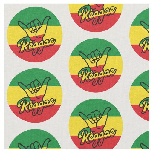 Reggae Shaka Hands with reggae Fabric