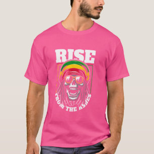 Reggae Skull Music Rasta Rastafari - Rastafarian R T-Shirt