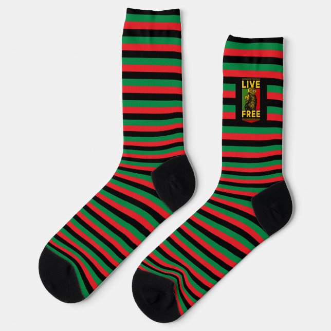 Reggae Socks Reggae Rasta Roots (Left)