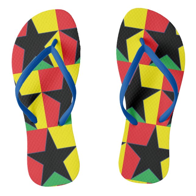 Reggae Star Flip Flops (Footbed)