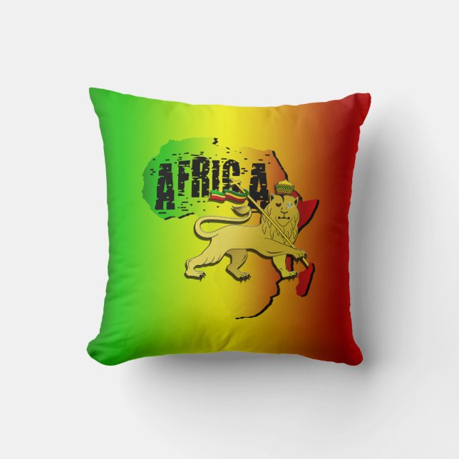Reggae Throw Pillow (Front)