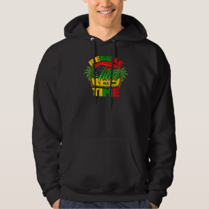 Reggae Time All The Time Reggae Rasta Music Hoodie