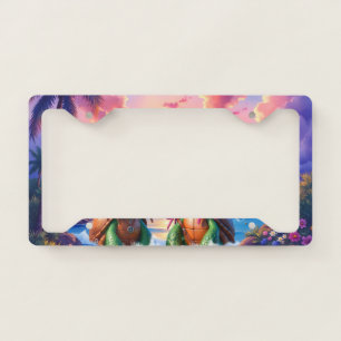 Reggae Turtles – Island Vibes Forever. License Plate Frame