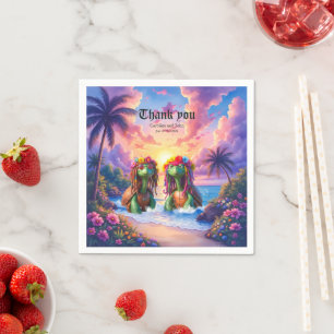 Reggae Turtles – Island Vibes Forever. Napkins