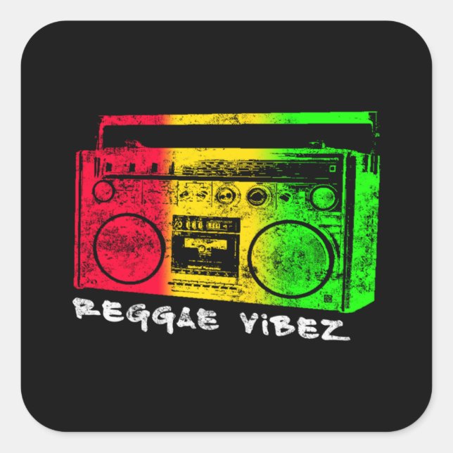 Reggae Vibez  Square Sticker (Front)