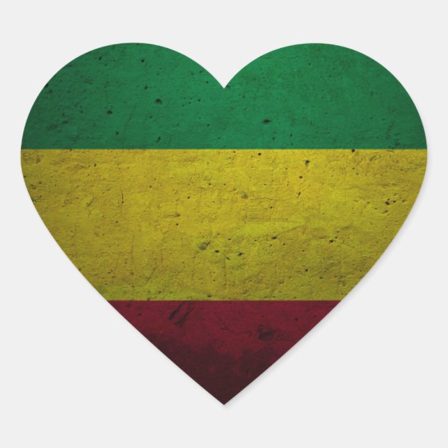 Reggae Vibrations - One love - jah Rasta Sticker (Front)