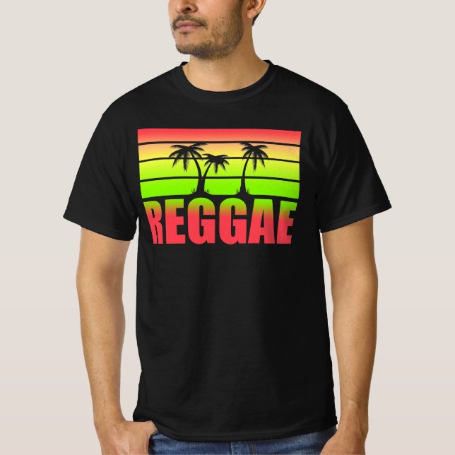 Reggae Wah Gwan Yeah Mon Jamaica Rastafari Rasta T-Shirt (Front)