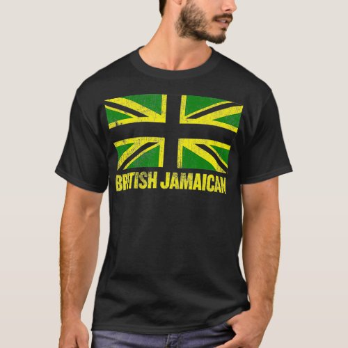 Reggae Yardie Clothing British Jamaican Union Jack T_Shirt