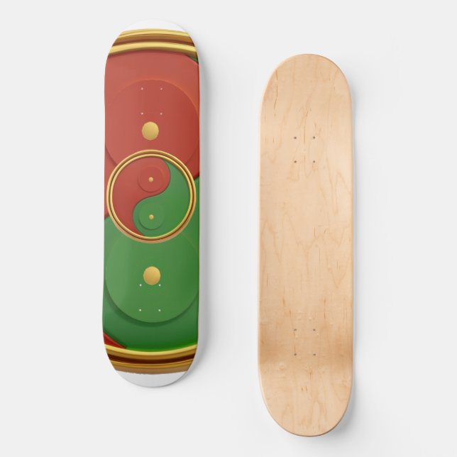 Reggae Yin & Yang Skateboard (Front)