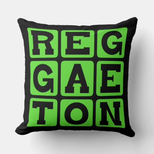 Reggaeton Music Genre Throw Pillow