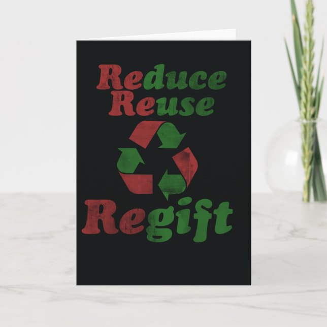 Regift for Christmas Holiday Card (Front)