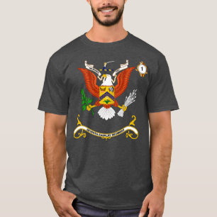 Regimental Colors 1st Battalion 7th Cavalry Regime T-Shirt