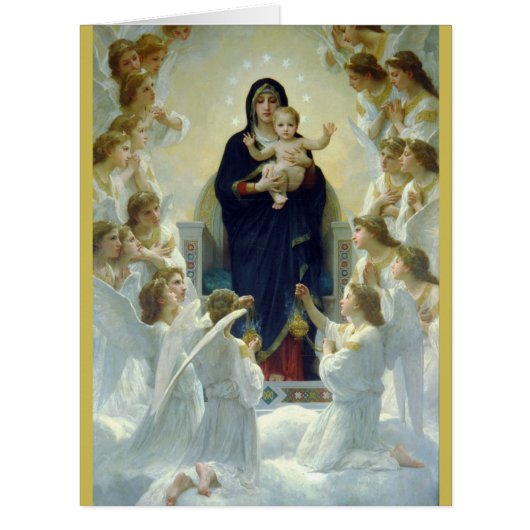 Regina Angelorum ... Bouguereau 1900 Cards (Front)