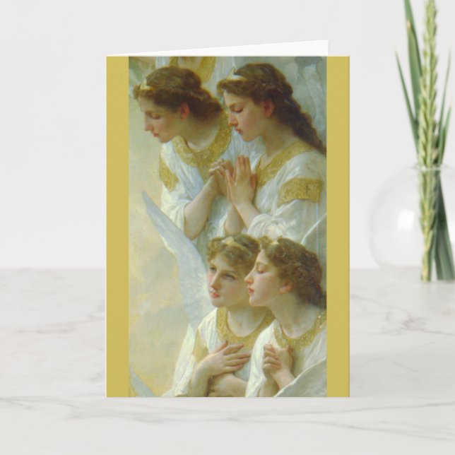 Regina Angelorum, Bouguereau 1900,  detail Angels Holiday Card (Front)