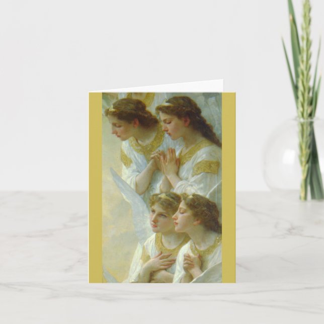 Regina Angelorum, Bouguereau 1900,  detail Angels Holiday Card (Front)