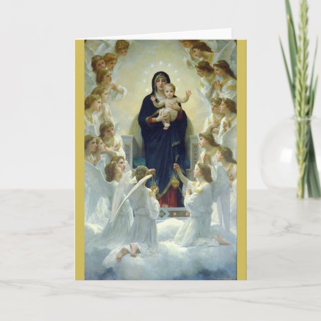 Regina Angelorum ... Bouguereau 1900 Holiday Card (Front)