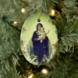 Regina Angelorum - William-Adolphe Bouguereau Ceramic Ornament