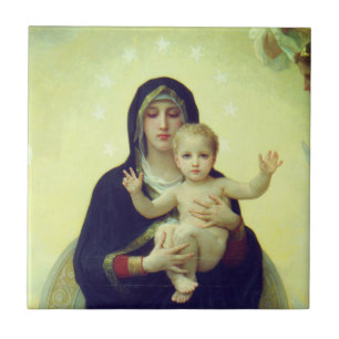 Regina Angelorum - William-Adolphe Bouguereau Ceramic Tile