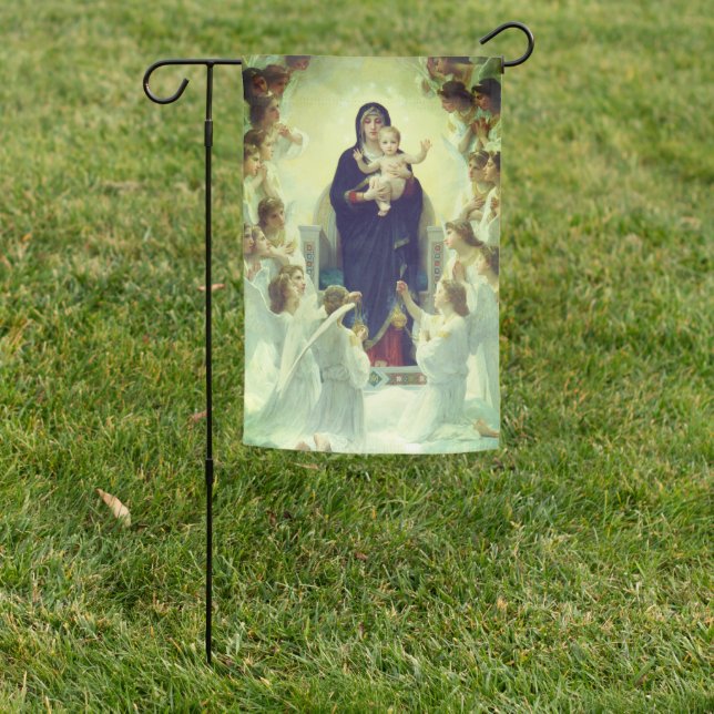 Regina Angelorum - William-Adolphe Bouguereau Garden Flag (In SItu)