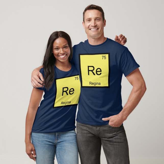 Regina Name Chemistry Element Periodic Table T-Shirt (Unisex)
