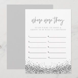 REGINA Silver Disco Where Were They Bridal Shower Invitation