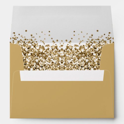 REGINA Yellow Gold Sequins Glitter Envelope