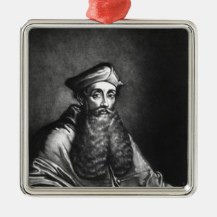 Reginald Pole  illustration Metal Ornament