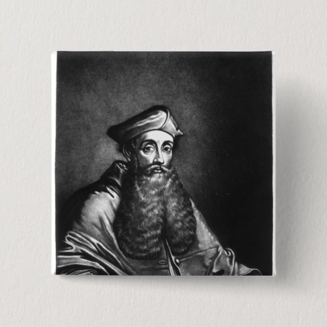 Reginald Pole  illustration Pinback Button (Front)