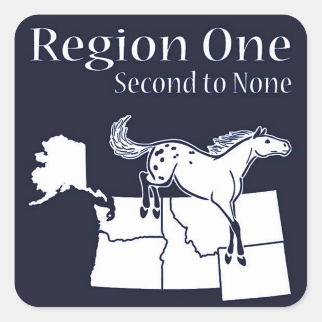 Region 1 Square Sticker (Front)