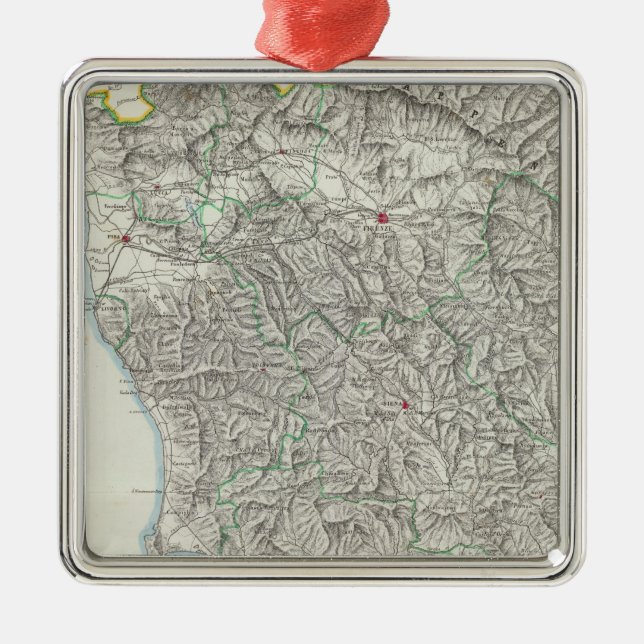 Region of Tuscany Italy Metal Ornament (Front)